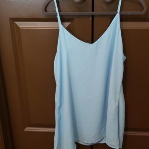 Light blue flowy tank top